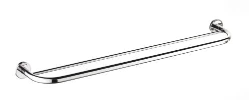 Accessories Inox Double Towel Rail 800mm Polished Stainless Steel